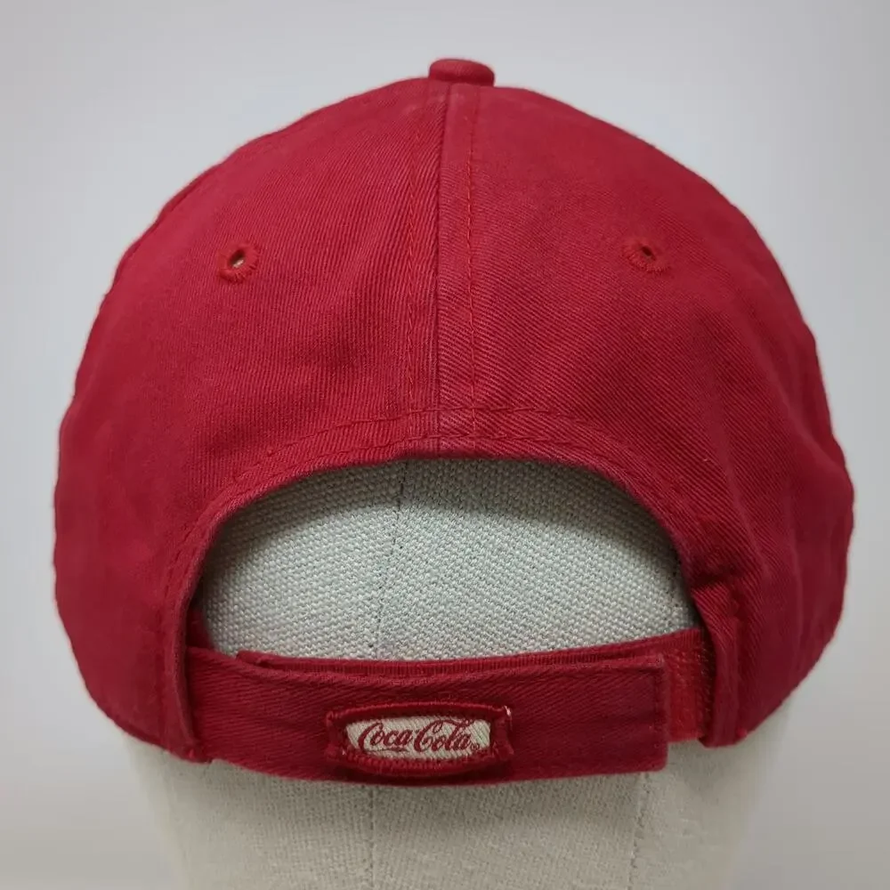Anoma Baseball Cap Red One Size Coca Cola Embroidered Adjustable Strapback hat